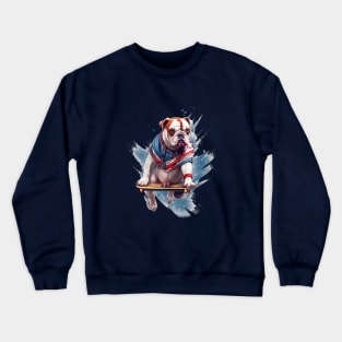 Bulldog superhero Crewneck Sweatshirt